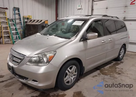 2007 Honda Odyssey Ex-L из США, поврежденный, VIN 5FNRL38797B410325